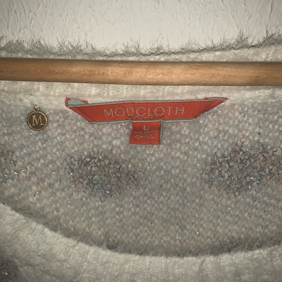 ModCloth Warm Opinion Polka Dot sweater - Picture 4 of 5